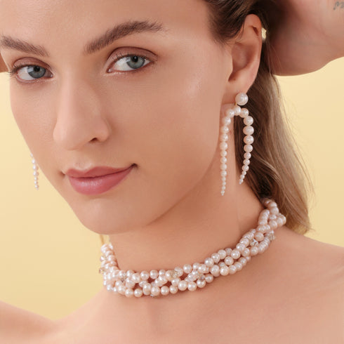 Dynamic Freshwater Pearl Drop Earrings - House Of Pearls